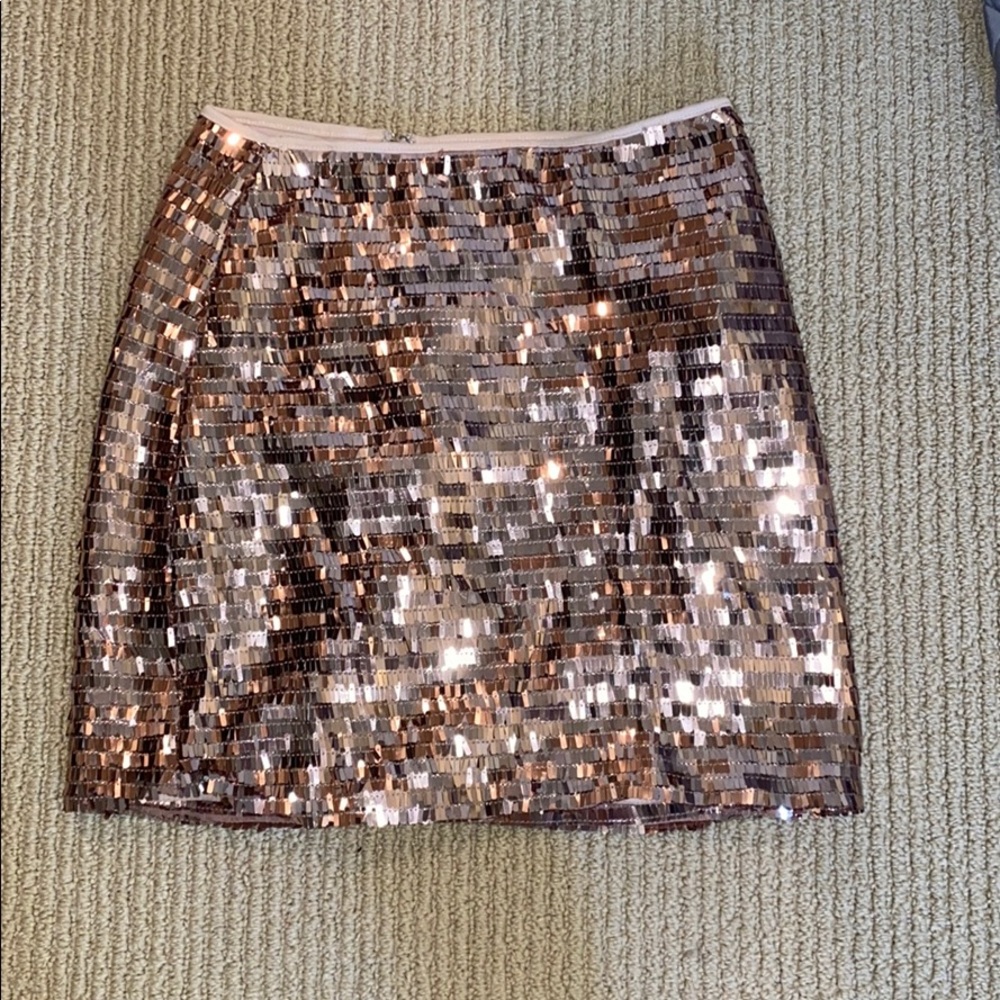 Fun rose gold skirt